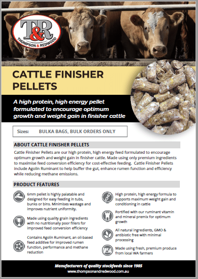 Bulk Cattle Finisher Pellets | Thompson and Redwood