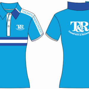 T&R Ladies Polo Shirt Blue