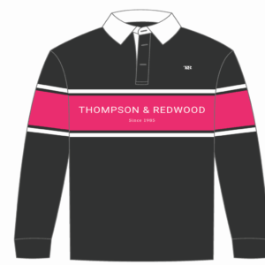 T&R Rugby Jumper - Navy & Pink